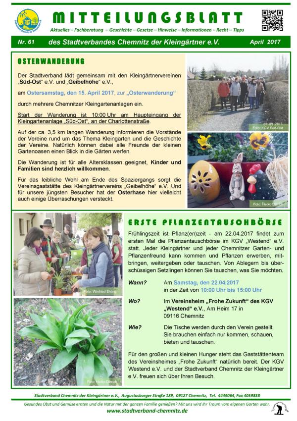 Mitteilungsblatt April 2017