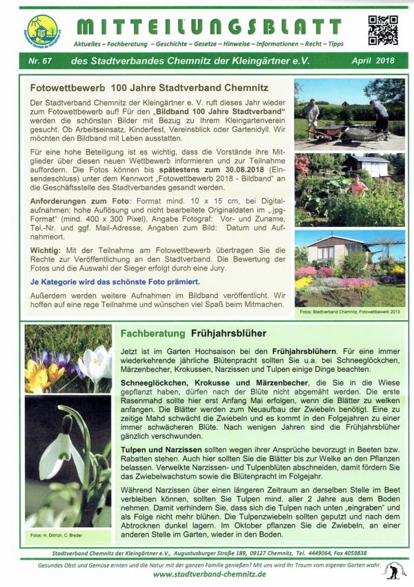 Mitteilungsblatt April 2018