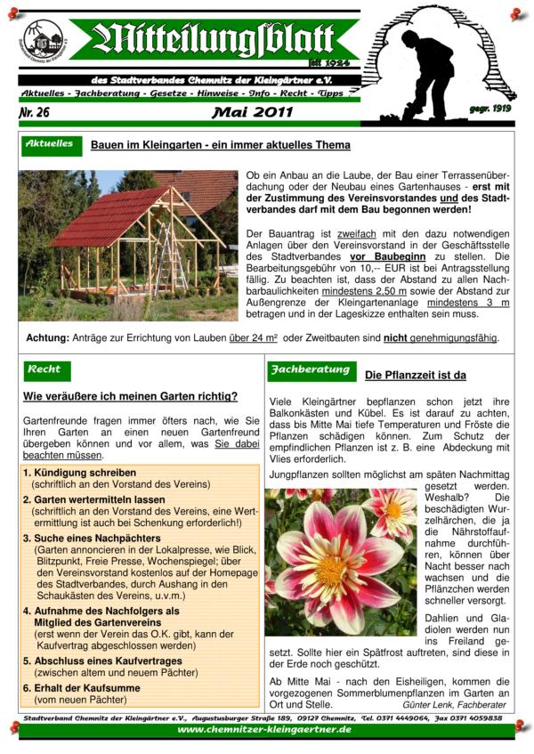 Mitteilungsblatt Juni 2011