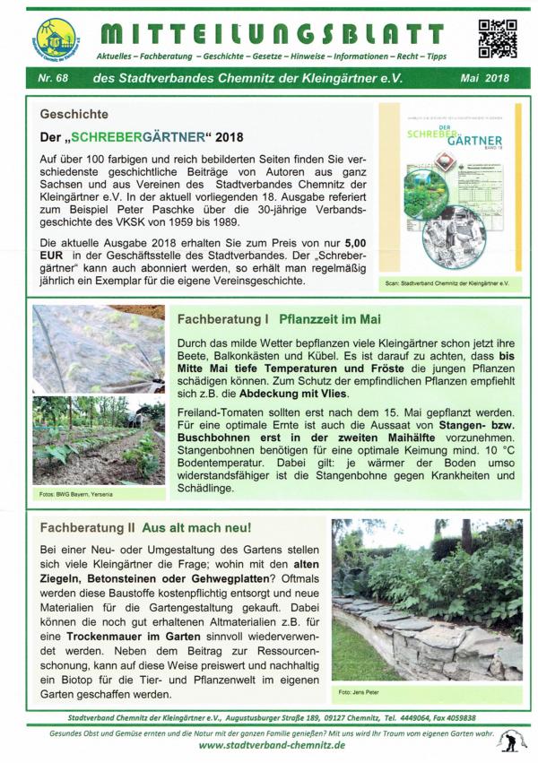 Mitteilungsblatt Mai 2018