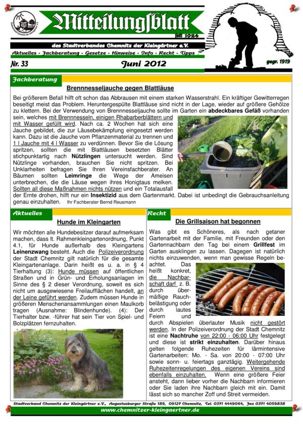 Mitteilungsblatt Juni 2012