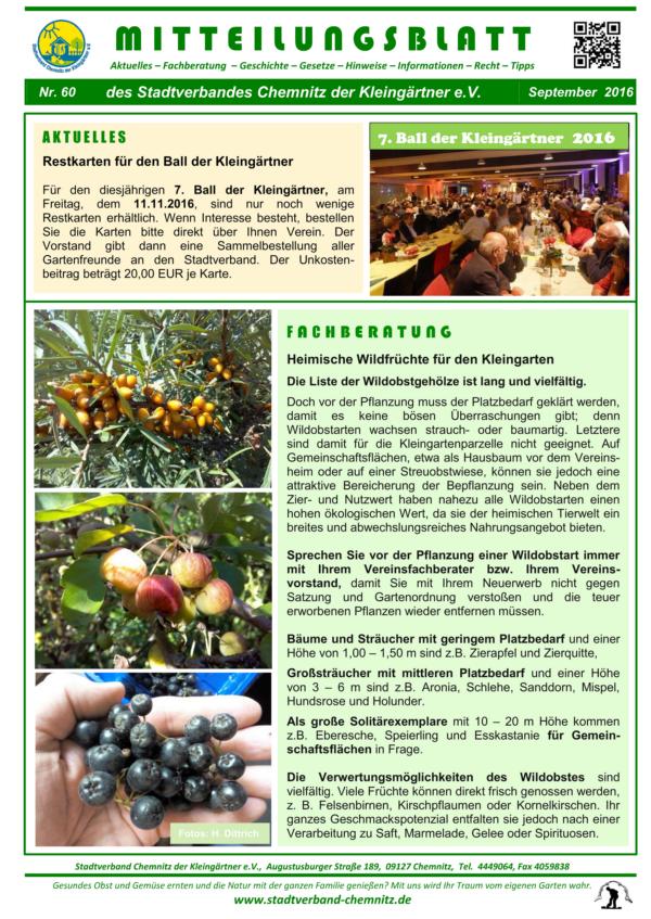 Mitteilungsblatt September 2016